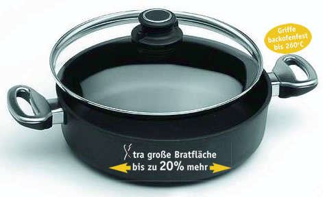 harecker , nejlepší německý výrobce plasma titanového nádobí představujenádobí o 20% větší